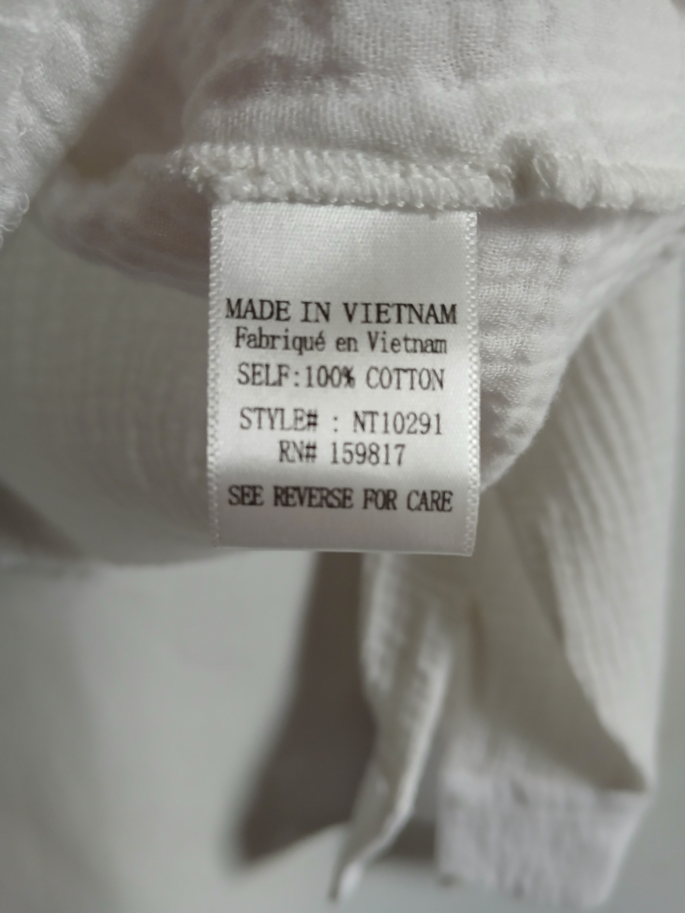 Altar'd State White Cotton Gauze Button-Up Oversized Blouse Frayed Hem - Picture 15 of 15